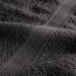 Preview: Premium Saunatücher SOLUND 50 Stk. Anthrazit 80x200 cm 600 g/m²