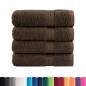 Preview: Premium Badetücher SOLUND 4 Stk. Braun 100x150 cm 600 g/m²