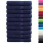 Preview: Premium Saunatücher SOLUND 10 Stk. Marineblau 80x200 cm 600 g/m²