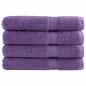 Preview: ARDEBO.de - Premium-Handtücher SOLUND 4 Stk. Lila 100x200 cm 600 g/m²