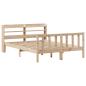 Preview: Massivholzbett ohne Matratze 160x200 cm Kiefernholz