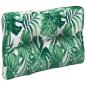 Preview: Palettenkissen Blattmuster 50x40x12 cm Stoff