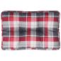 Preview: Palettenkissen Rot Karomuster 60x40x12 cm Stoff