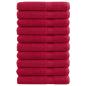 Preview: Premium-Handtücher SOLUND 10 Stk. Rot 100x200 cm 600 g/m²