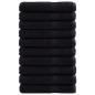 Preview: ARDEBO.de - Premium-Saunatücher SOLUND 10 Stk. Schwarz 80x200 cm 600 g/m²