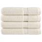 Preview: ARDEBO.de - Premium-Saunatücher SOLUND 4 Stk. Cremeweiß 80x200 cm 600 g/m²