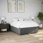 Preview: ARDEBO.de - Bettgestell ohne Matratze Dunkelgrau 140x190 cm Stoff