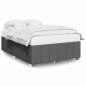 Preview: Bettgestell ohne Matratze Dunkelgrau 140x190 cm Stoff