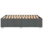 Preview: Bettgestell ohne Matratze Dunkelgrau 140x190 cm Stoff