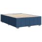 Preview: Bettgestell ohne Matratze Blau 160x200 cm Stoff