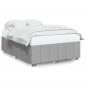 Preview: Bettgestell ohne Matratze Hellgrau 160x200 cm Stoff