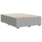 Preview: Bettgestell ohne Matratze Hellgrau 160x200 cm Stoff