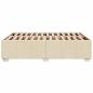 Preview: Bettgestell ohne Matratze Creme 140x200 cm Stoff