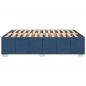 Preview: Bettgestell ohne Matratze Blau 140x190 cm Stoff