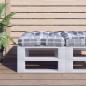Preview: ARDEBO.de - Palettenkissen Grau Karomuster 60x60x12 cm Stoff