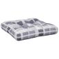 Preview: Palettenkissen Grau Karomuster 60x60x12 cm Stoff