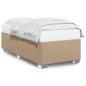 Preview: Bettgestell Cappuccino-Braun 90x200 cm Kunstleder
