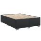 Preview: Bettgestell Schwarz 140x200 cm Kunstleder