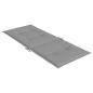 Preview: Gartenstuhlauflagen für Hochlehner 4 Stk. Grau 120x50x3cm Stoff