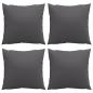 Preview: Sofakissen 4 Stk. Anthrazit 40x40 cm Stoff