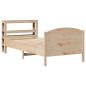 Preview: Massivholzbett ohne Matratze 75x190 cm Kiefernholz