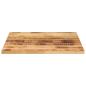 Preview: Tischplatte 80x80x1,5 cm Quadratisch Raues Massivholz Mango