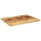 Preview: Tischplatte 90x60x3,8 cm Rechteckig Raues Massivholz Mango