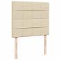 Preview: Boxspringbett mit Matratze Creme 120x190 cm Stoff