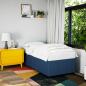 Preview: ARDEBO.de - Bettgestell ohne Matratze Blau 90x200 cm Stoff