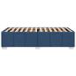 Preview: Bettgestell ohne Matratze Blau 90x200 cm Stoff