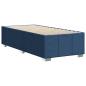 Preview: Bettgestell ohne Matratze Blau 90x200 cm Stoff