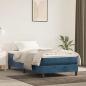 Preview: ARDEBO.de - Taschenfederkernmatratze für Kinder Mittel Blau 80x160 cm Samt