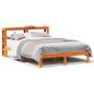 Preview: Massivholzbett ohne Matratze Wachsbraun 135x190 cm Kiefernholz