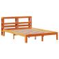 Preview: Massivholzbett ohne Matratze Wachsbraun 135x190 cm Kiefernholz