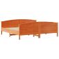 Preview: Massivholzbett ohne Matratze Wachsbraun 180x200 Kiefernholz