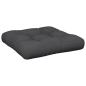 Preview: Palettenkissen Schwarz 58x58x10 cm Stoff