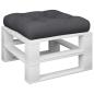 Preview: Palettenkissen Schwarz 58x58x10 cm Stoff