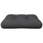 Preview: Palettenkissen Schwarz 58x58x10 cm Stoff