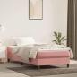 Preview: ARDEBO.de - Taschenfederkernmatratze Mittel Rosa 80x220x20 cm Samt