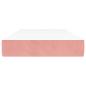 Preview: Taschenfederkernmatratze Mittel Rosa 80x220x20 cm Samt