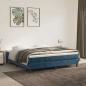 Preview: ARDEBO.de - Taschenfederkernmatratze Mittel Dunkelblau 160x210x20 cm Samt