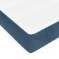 Preview: Taschenfederkernmatratze Mittel Dunkelblau 160x210x20 cm Samt