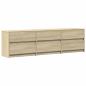 Preview: TV-Schrank mit LED-Beleuchtung Sonoma-Eiche 180x34x50 cm