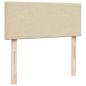 Preview: Boxspringbett mit Matratze Creme 120x190 cm Stoff