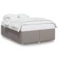 Preview: Bettgestell ohne Matratze Taupe 140x200 cm Stoff