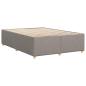 Preview: Bettgestell ohne Matratze Taupe 140x200 cm Stoff