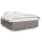 Preview: Bettgestell ohne Matratze Taupe 180x200 cm Stoff