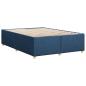 Preview: Bettgestell ohne Matratze Blau 140x200 cm Stoff