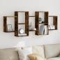 Preview: ARDEBO.de - Wandregal R?uchereiche 159x18x65 cm Holzwerkstoff