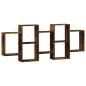 Preview: Wandregal R?uchereiche 159x18x65 cm Holzwerkstoff